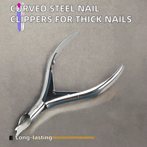 High Quality Professional <b>Nail</b> Clippers Curved Stainless Steel <b>Nail</b> <b>Cutter</b> with Manicure Clamp <b>for</b> <b>Thick</b> <b>Nails</b> Finger Use - Product Image 4