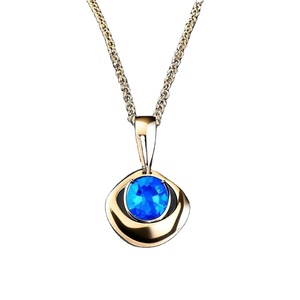 Sterling <b>Silver</b> Jewelry Necklace 925 <b>Silver</b> Photo Locket Necklace Pendant for Women Blue Topaz - Product Image 1