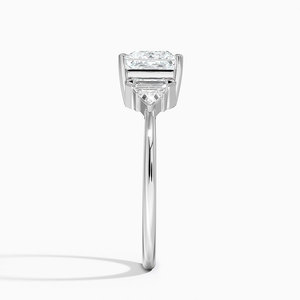 แหวน BOJ รุ่น 018 ทรงปรินเซสคัท เงินแท้ 925 ประดับเพชร Edie Art Deco 2 กะรัต สี D ความสะอาด VVS1 มอยส์ซาไนต์ รับรองโดย GRA ราคาถูก แหวนยอดนิยม - Product Image 3