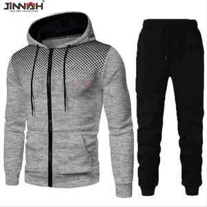 Conjunto Deportivo de Dos Piezas para Hombre, Sudadera con Capucha y Pantalones de Chándal, Sublimado, Transpirable, 100% Algodón, para Entrenamiento de Invierno y Ropa Deportiva Urbana - Product Image 1