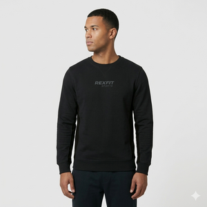 เสื้อสเวตเชิ้ตคุณภาพสูงสำหรับผู้ชาย เสื้อสเวตเชิ้ตผ้าฝ้ายนุ่ม เสื้อสเวตเชิ้ตแบบมืออาชีพ เสื้อสเวตเชิ้ตแบบกำหนดเอง เสื้อสเวตเชิ้ตพื้นฐานสำหรับผู้ชาย - Product Image 1