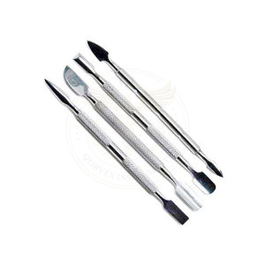 Juego de Herramientas de Manicura y Pedicura de Acero Inoxidable, Empujador de Cutículas y Lima para Uñas - Product Image 1