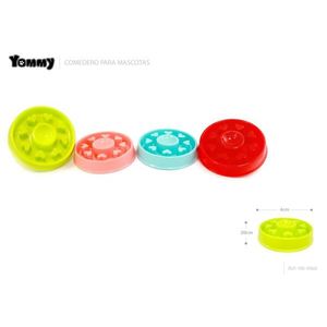 Tazón de Alimentación Lenta Yommy de 4 cm de Diámetro para Mascotas, Plato de Comida para Mascotas de Plástico Colorido - Product Image 1