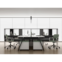 Vente d'usine de meubles de bureau modulaires modernes sur divers bureaux de bureau poste de travail d'écran de cloison de bureau de compartiment