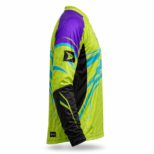 Camisetas Personalizadas para Airsoft y Paintball, Color Verde Lima, con Logotipo en Goma, para Torneos, 100% Poliéster, Económicas - Product Image 4