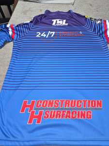 เสื้อเจอร์ซีย์แบบซับลิเมชั่นสั่งทำพิเศษ โลโก้ด้านหน้า โพลีเอสเตอร์ 100% สำหรับการแข่งขันและฝึกซ้อม ระบายอากาศได้ดี แขนสั้น ทรงปกติ เสื้อผ้าสำหรับผู้ใหญ่ - Product Image 6