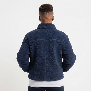 Veste polaire à col montant pour femme, épaisse, zippée, style Sherpa, coupe ample, pour l'hiver - Product Image 2