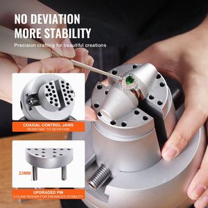 Morsa a sfera da 5 pollici per incisione, strumento di fissaggio con rotazione a 360 gradi, 69 accessori, blocco per incisione gioielli, set di 69 utensili per gioielleria - Product Image 3