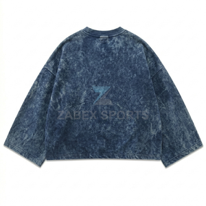 T-shirts oversize pour hommes, style streetwear, effet délavé, 100% coton, style vintage, unisexe, fabriqué au Pakistan - Product Image 2