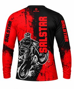 Conjunto de Jersey y Pantalones Rojos de Motocross Sublimados Personalizados, Equipamiento de Carreras de Motos, Ropa de Motocross MX, Ropa Deportiva OEM/ODM - Product Image 4