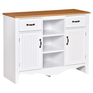 Mobile Bar/Credenza da Cucina in Rovere e Legno Eco-Sostenibile con Dettagli in Alluminio per Sala da Pranzo e Soggiorno - Product Image 3