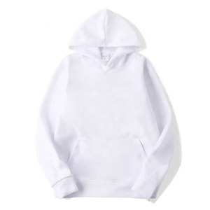 เสื้อฮู้ดผู้ชายสีพื้น ทรงปกติ ผ้าฝ้ายเฟรนช์เทอร์รี่ สวมใส่สบาย มีกระเป๋า เหมาะสำหรับฤดูหนาว เป็นมิตรต่อสิ่งแวดล้อม - Product Image 2