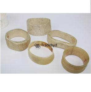 Anneaux de serviette en corne faits à la main, écologiques, de luxe, naturels, pour la décoration de table, pour cadeaux, Tradebyd - Product Image 2