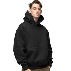 Sweat à capuche unisexe très vendu, 100% coton, motif imprimé personnalisé, sans cordon, vente en gros pour hommes et femmes, sweats à capuche en molleton - Product Image 4