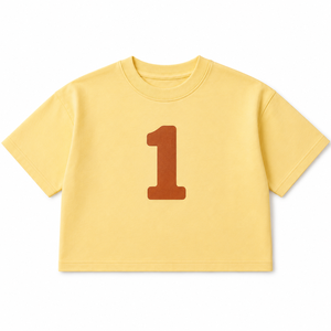 Camiseta de Algodón Transpirable Personalizada para Niños, Corte Cuadrado, 100% Algodón, Estampado de Letras y Números del Alfabeto, Manga Corta, Informal, para Bebés, Niños y Niñas - Product Image 6