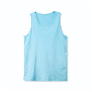 PUFFIN SPORTS ผู้ผลิตตามสั่ง OEM ODM เสื้อกล้ามถักคอกลมสีพื้นคุณภาพสูงสำหรับผู้ชาย สไตล์ลำลอง - Product Image 1
