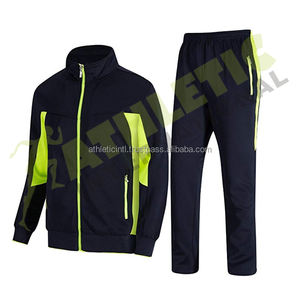 Conjunto deportivo con capucha y cremallera para hombre / Conjunto deportivo de 2 piezas con pedrería - Product Image 6