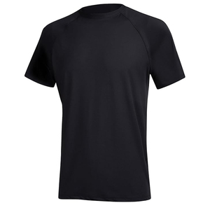 เสื้อยืดกีฬาผู้ชายแบบรัดรูป ป้องกันการระคายเคือง แขนสั้น เสื้อว่ายน้ำ ป้องกันรังสียูวี แห้งเร็ว ผู้ผลิต OEM - Product Image 5