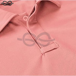 Polo de golf extensible haut de gamme pour homme en tissu toile respirant de qualité supérieure, broderie personnalisée, motif uni, logo OEM - Product Image 5