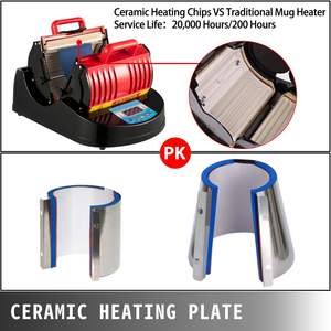 1300W Multifonctionnel Tasse Presse Machine Rouge Chaleur Presse Bouteille pour 11oz 280mm Tasses Sublimation Tasse Presse Transfert Chauffage - Product Image 5