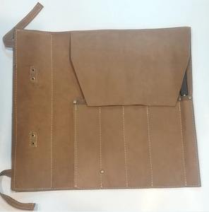 Sac à couteaux en cuir véritable pour chef professionnel avec option OEM, étui de transport portable et bandoulière LKR-0237 - Product Image 5