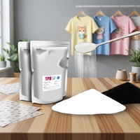 Poudre DTF noire et blanche 1kg pour transfert thermique à l'encre blanche, adhésif thermofusible, pour personnalisation de t-shirts (vente en gros)
