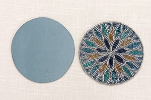 Handmade <b>beaded</b> maasai <b>coasters</b>, recycled beads, beautiful and vibrant <b>coasters</b> by whimsy art craft - Product Image 2