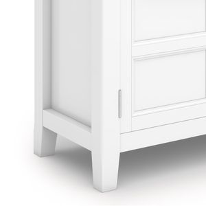 Burlington <b>White</b> Low <b>Storage</b> <b>Cabinet</b> for Living Room - Product Image 4