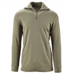 Uniforme Francés Verde Oliva, Sudadera de Manga Larga con Cierre de Cremallera, Top de Poliéster - Product Image 1