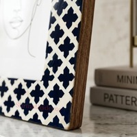 Cadre photo en résine écologique fait main de qualité supérieure, option logo personnalisé, taille personnalisée pour une décoration intérieure personnalisée