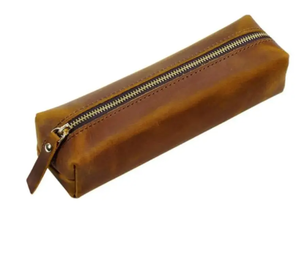 Sac cosmétique en cuir Artha pour femme, motif pierre bohème, avec fermeture éclair, durable et léger, idéal pour les voyages - Product Image 1