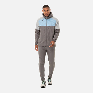 Wholesale Custom Logo <b>Zip</b> <b>Up</b> <b>Jacket</b> Men's Tracksuit Set With Side Pockets Blank Nylon Windbreaker Track Suit For Men - Product Image 1