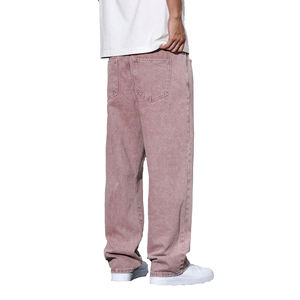 Pantalones Vaqueros Lisos para Hombre, Personalizados con Lavado Ácido, 100% Algodón, Alta Calidad, Logotipo Personalizado con Parche Bordado, Más Diseños a Precio Económico - Product Image 2