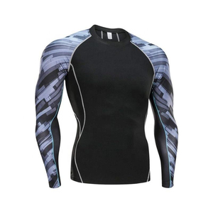 <b>Custom</b> <b>Design</b> Your Own <b>Compression</b> <b>Shirts</b> Regular Sleeve Pattern Best Quality Men Hip Hop Style Polyester/Cotton Quick Dry - Product Image 1