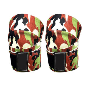 Genouillères de protection robustes gris camouflage pour haltérophilie, entraînement fitness et exercices de gym - Product Image 5