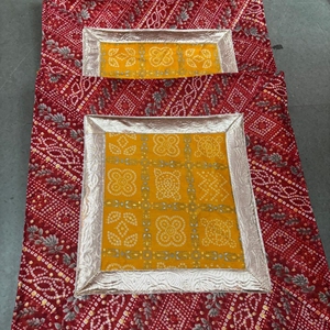 เสื่อ Pooja Aasan สำหรับวัดบ้านเสื่อที่นั่งสวดมนต์ทำด้วยมือสำหรับการนมัสการในชีวิตประจำวันและการใช้ในพิธีกรรม - Product Image 3
