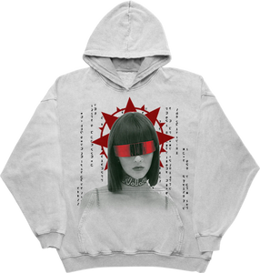 Custom Streetwear French Terry Thick DTG Graphic Print Logo Mens Pull Over Hoodies Wide Cut Gothic Print Hoodie for Men - Product Image 4