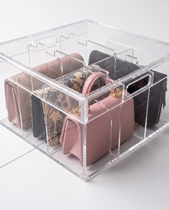 Modern for Acrylic Luxury Bag Case <b>Display</b> <b>Box</b> for High-End Handbags with Sleek Transparent Design Enhances Any Decor - Product Image 2