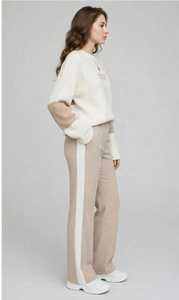 ชุดเซ็ตเสื้อแขนยาวคอกลมและกางเกงขายาวทรงหลวมสไตล์ Color Block Knit สำหรับผู้หญิงจาก Oneten - Product Image 2