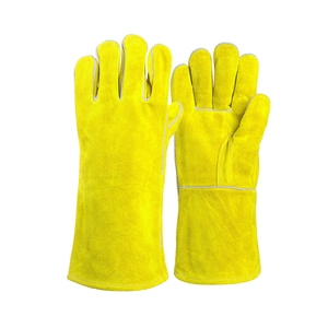 Gants de soudure en cuir de vachette de qualité supérieure, résistants à l'abrasion, à la chaleur, pour la lutte contre les incendies, la construction, les barbecues - Product Image 5