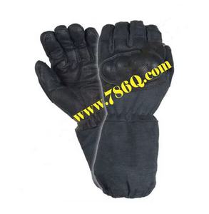 Guantes con cubierta de muñeca de nudillos duros Keevlaar para trabajo pesado Guantes de cuero de seguridad para manos y dedos de Pakistán - Product Image 1