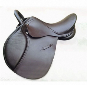 Silla de Montar Inglesa de Cuero Genuino con Armazón de Fibra Flexible para Salto Ecuestre, Tamaños 15, 16, 17 y 18 Pulgadas, Ancho Regular/Medio - Product Image 5