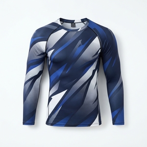 Rashguard Personalizado con Logotipo para Hombre, Artes Marciales, BJJ, Grappling, Sublimado en Verde y Azul - Product Image 5