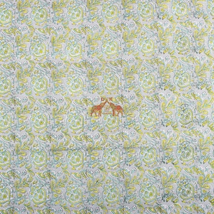 ผ้าคอตตอนออร์แกนิกสำหรับชุดเดรสผ้าพิมพ์ลายดอกไม้สีเขียวเสื้อสไตล์อินเดียแบบนุ่มจากผู้ผลิตโดยตรง - Product Image 3