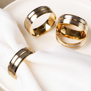 Anneau de serviette en métal élégant et traditionnel, parfait pour les dîners festifs, les mariages et les célébrations - Product Image 2