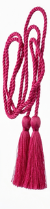 ผ้าม่านกำมะหยี่สีเขียวพร้อมพู่เชือกสีชมพูสำหรับตกแต่งห้องนั่งเล่น - Product Image 3