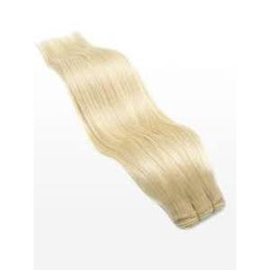 Extensiones de cabello humano Remy rubio blanco, brillante y sedoso. Compre al por mayor de un proveedor indio. Fáciles de usar y cómodas para cualquier ocasión. - Product Image 1