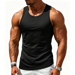 เสื้อกล้ามคอตั้งสีดำลายเสือดาวสำหรับผู้ชาย MILIENZ SPORTS APPAREL ผ้าแห้งเร็ว ไม่ถักทอ ผ้าฝ้าย 100% 220 กรัม เสื้อผ้าสำหรับใส่ในโอกาสทางการ พิมพ์ลายดิจิทัล - Product Image 1