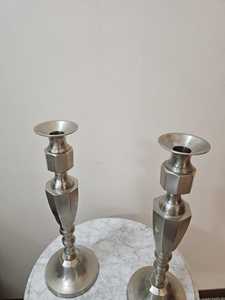 Modern <b>Silver</b> Metal Taper Candle Holder Set Aluminum <b>Candlestick</b> Stand for Home Table Decoration & Christmas Party Supplies - Product Image 6