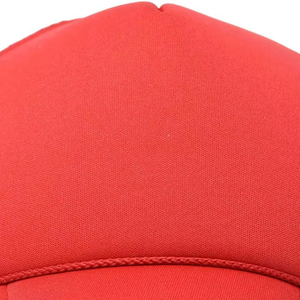 Wholesale Mens Red Trucker Cap Mesh Back Snapback Baseball Hat Adjustable Curved Brim Breathable Casual Outdoor Cap Style - Product Image 4